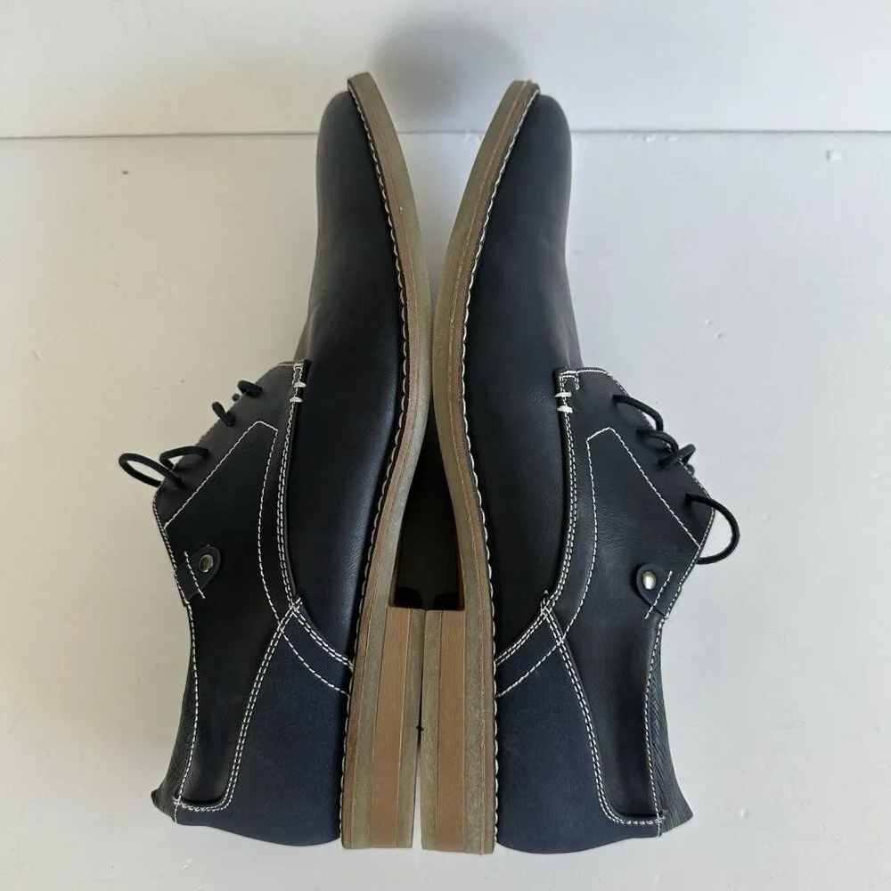 Restoration Memory Foam Men's Oxford Dress Shoes Sz 12M Mitch Navy Blue Corpcore
